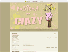 Tablet Screenshot of kobietawciazy.blox.pl