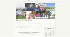 Desktop Screenshot of magistero.blox.pl