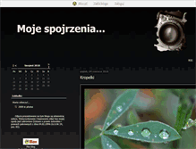 Tablet Screenshot of mojespojrzenia.blox.pl