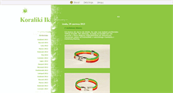 Desktop Screenshot of koralikiiki.blox.pl