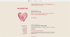 Desktop Screenshot of madebyme.blox.pl