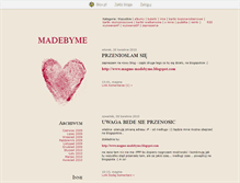 Tablet Screenshot of madebyme.blox.pl