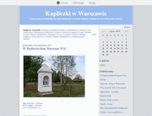 Tablet Screenshot of kapliczkiwarszawa.blox.pl