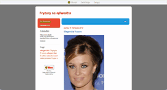 Desktop Screenshot of fryzurysylwestrowe.blox.pl