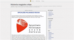 Desktop Screenshot of historiamagistravitae.blox.pl