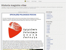 Tablet Screenshot of historiamagistravitae.blox.pl