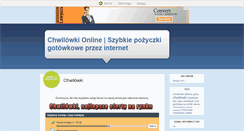 Desktop Screenshot of chwilowkinternet.blox.pl