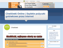 Tablet Screenshot of chwilowkinternet.blox.pl