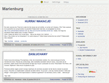 Tablet Screenshot of marienburg.blox.pl