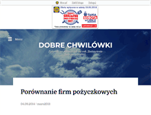 Tablet Screenshot of chwilowka.blox.pl