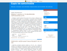 Tablet Screenshot of czescidodamochodow.blox.pl