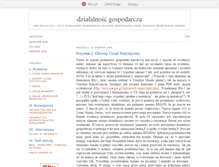 Tablet Screenshot of dzialalnoscgospodarcza.blox.pl