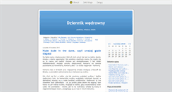 Desktop Screenshot of dziennikwedrowny.blox.pl