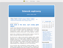 Tablet Screenshot of dziennikwedrowny.blox.pl