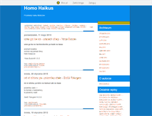Tablet Screenshot of homohaikus.blox.pl