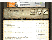 Tablet Screenshot of ciekaweostki.blox.pl