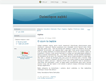 Tablet Screenshot of dzieciecezabki.blox.pl