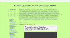 Desktop Screenshot of internetdladzieci.blox.pl