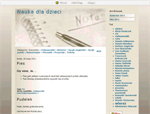 Tablet Screenshot of naukadladzieci.blox.pl