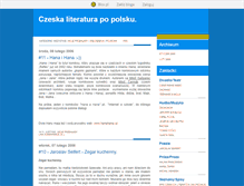 Tablet Screenshot of czeskaliteratura.blox.pl