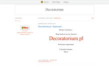 Tablet Screenshot of decoratorium.blox.pl