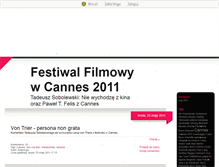 Tablet Screenshot of cannes2011.blox.pl