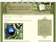 Tablet Screenshot of milioncudow.blox.pl