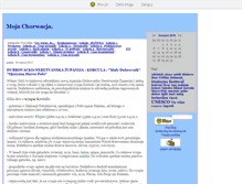 Tablet Screenshot of mojachorwacja.blox.pl