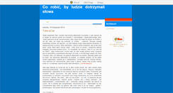 Desktop Screenshot of dotrzymalislowa.blox.pl