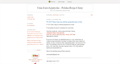 Desktop Screenshot of euroazja.blox.pl