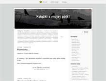 Tablet Screenshot of ksiazkizmojejpolki.blox.pl