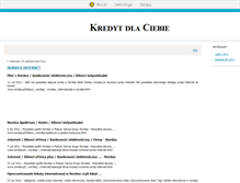 Tablet Screenshot of kredytdlaciebie.blox.pl