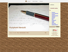 Tablet Screenshot of krytykantliteracki.blox.pl