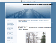 Tablet Screenshot of mementowilku.blox.pl