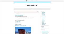 Desktop Screenshot of kalosze2.blox.pl