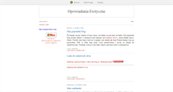 Desktop Screenshot of opowiadaniaerotyczne.blox.pl
