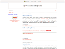 Tablet Screenshot of opowiadaniaerotyczne.blox.pl