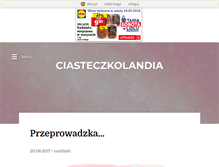 Tablet Screenshot of ciasteczkolandia.blox.pl