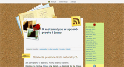 Desktop Screenshot of matematycznie.blox.pl