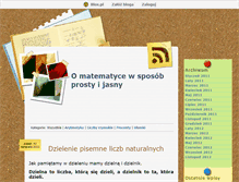 Tablet Screenshot of matematycznie.blox.pl