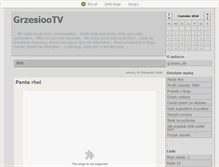Tablet Screenshot of grzesiootv.blox.pl
