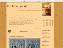 Tablet Screenshot of kuchniaipasja.blox.pl