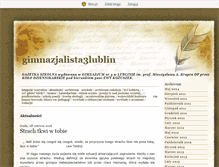 Tablet Screenshot of gimnazjalista3lublin.blox.pl