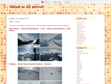 Tablet Screenshot of obiadw20minut.blox.pl