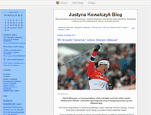 Tablet Screenshot of kowalczykjustyna.blox.pl