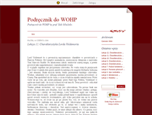 Tablet Screenshot of podrecznikwohp.blox.pl