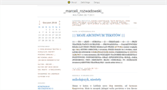 Desktop Screenshot of marcelirozwadowski.blox.pl