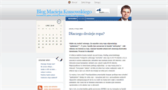 Desktop Screenshot of maciejkossowski.blox.pl