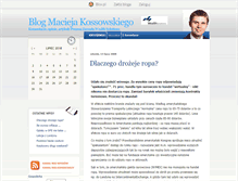 Tablet Screenshot of maciejkossowski.blox.pl