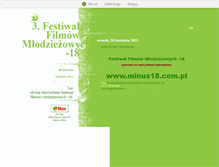 Tablet Screenshot of minus18.blox.pl